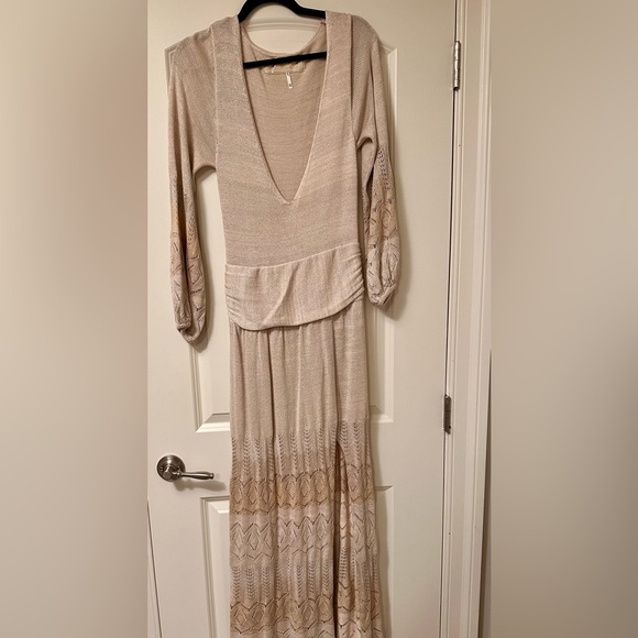 Jen’s Pirate Booty x Free People Knit Lapis Maxi Dress in Porcelain, Size XS/S - Picture 7 of 9